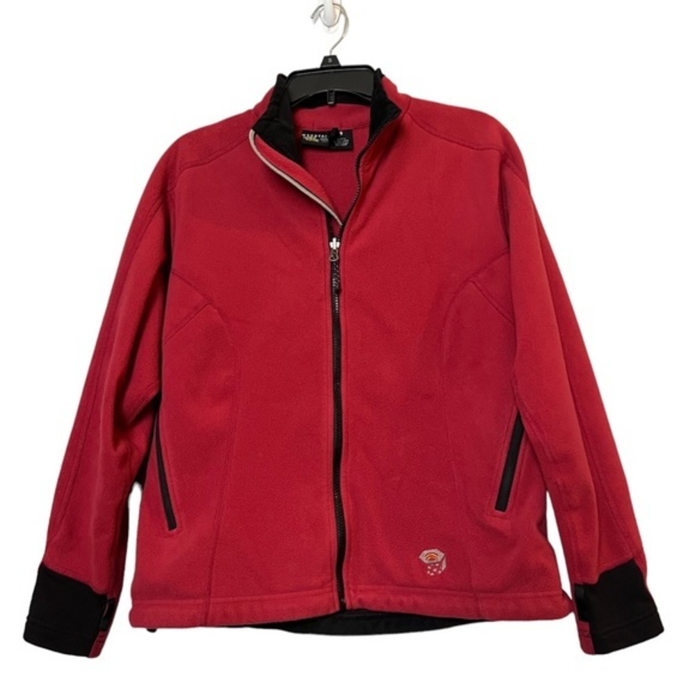 Mountain Hardwear red fleece zipper jacket women’s size 8
